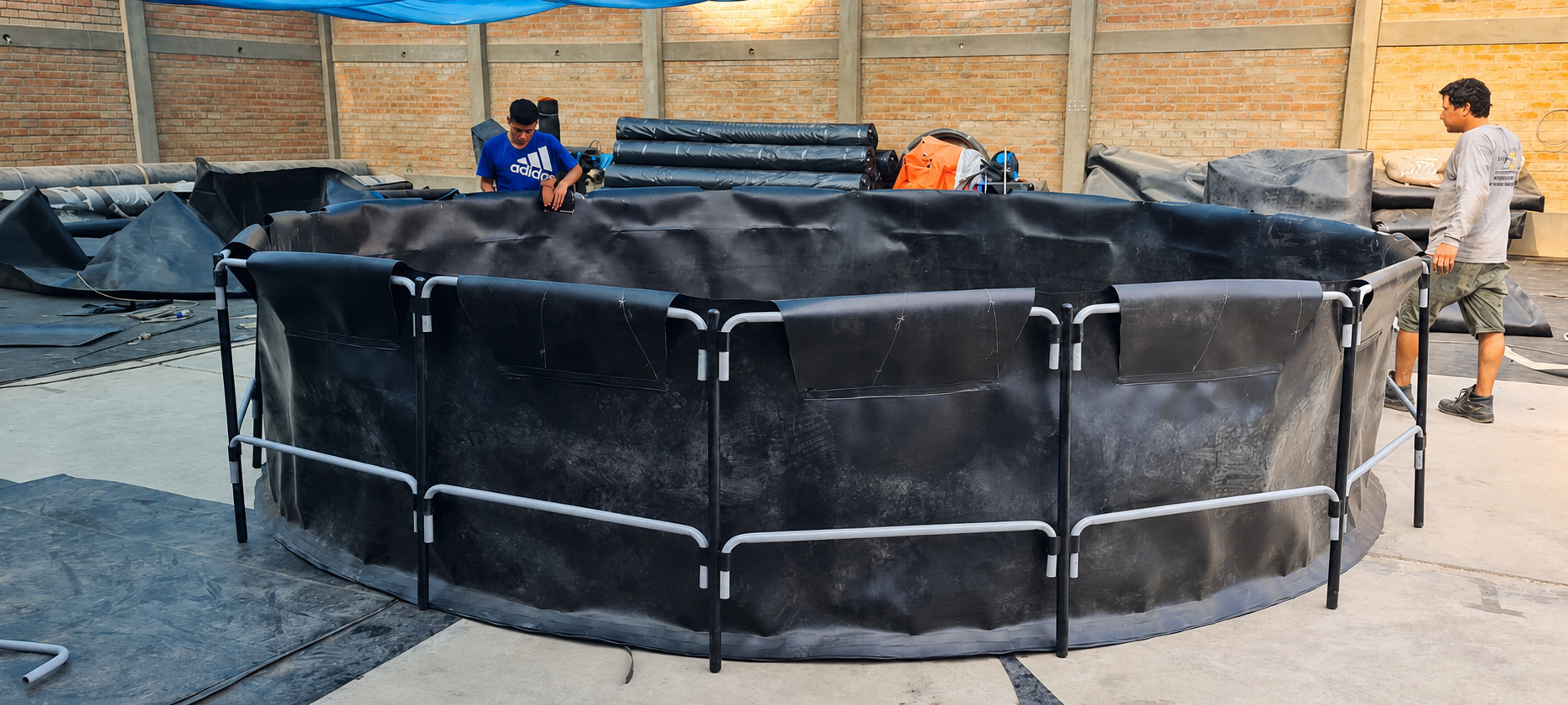 Proceso de fabricación de geotanques MUNTEC